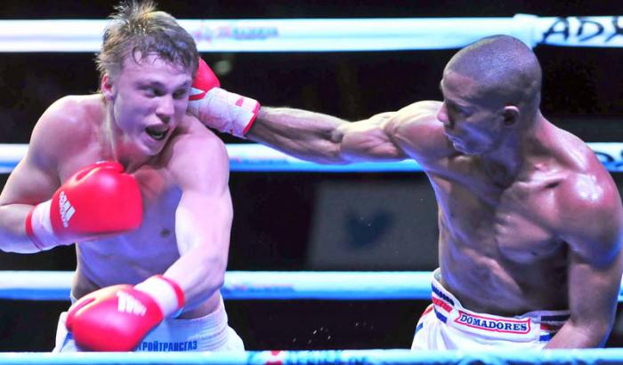 Liga mundial de Boxeo 3ra vuelta Cuba vs Rusia Ramon Luis 75 kg gana frente a Andrey Efemenko