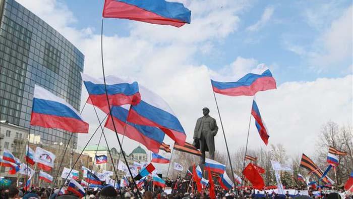 Manifestación por Adhesión a Rusia