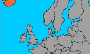 mapa Islandia