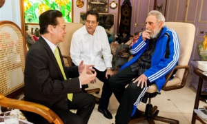 Fidel Castro y Nguyen Tan Dung