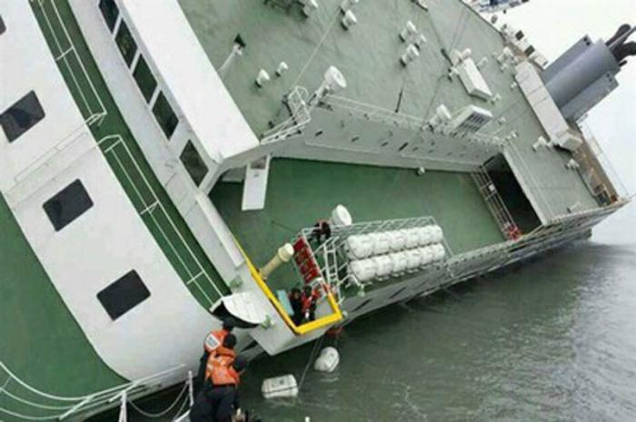 Naufragio de transbordador en Corea del Sur