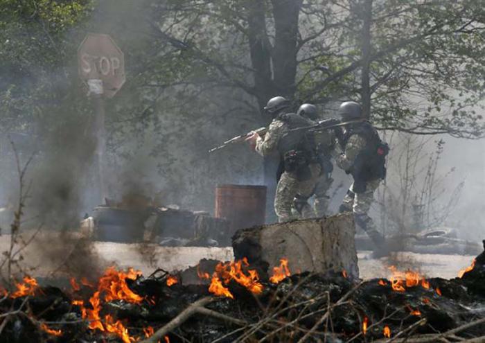 Fuerzas ucranianas tratan de recuperar ciudades en el este del país. Foto: Reuters
