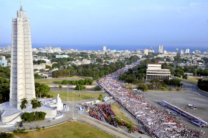 Desfile por el 1ro. de Mayo 2014, en la Plaza de la Revolución, José Martí.