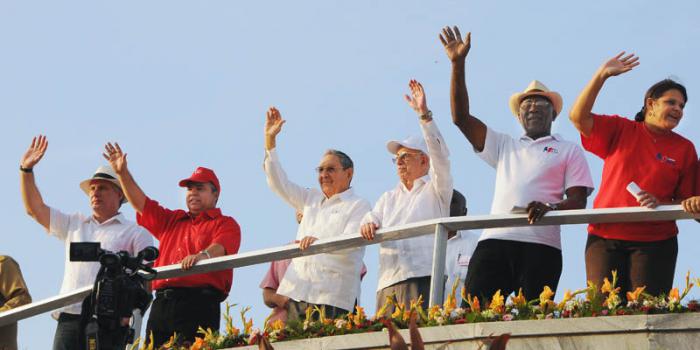 Desfile por el 1ro. de Mayo 2014, en la Plaza de la Revolución, José Martí.