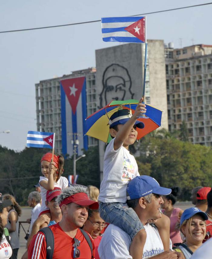 Desfile por el 1ro. de Mayo 2014, Plaza de la Revolución.
