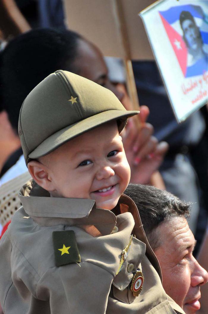 Desfile por el 1ro. de Mayo 2014, Plaza de la Revolución.