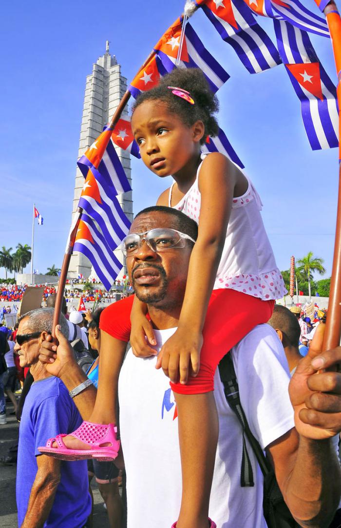 Desfile por el 1ro. de Mayo 2014, Plaza de la Revolución.