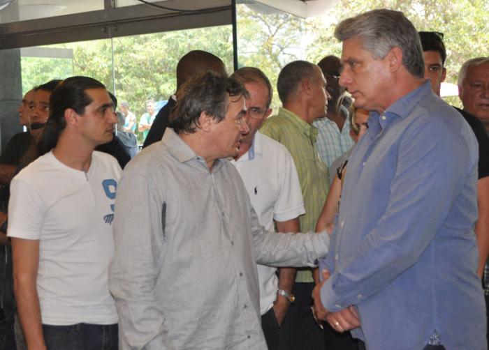 Sepelio de Juan Formell asiste Diaz-Canel Bermudez 