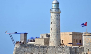 1ra parada del circuito de Cliff Diving en El Morro, La Habana