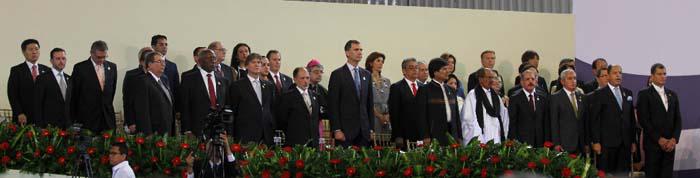 Representantes de más de 100 países acompañaron la ceremonia. 