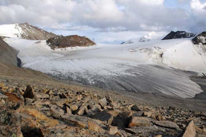 El glaciar de Zhadang en el Tíbet, China. (Foto: Tino Pieczonka, Universidad Técnica de Dresde)