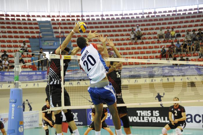 Osmany Uriarte anotó 20 puntos frente a los turcos. Foto: FIVB