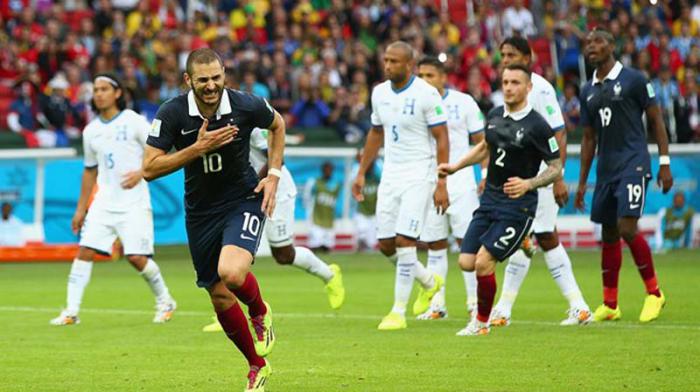 Partido Francia vs Honduras
