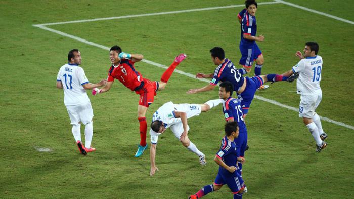 Mundial de futbol 2014 juego Grecia - Japon 