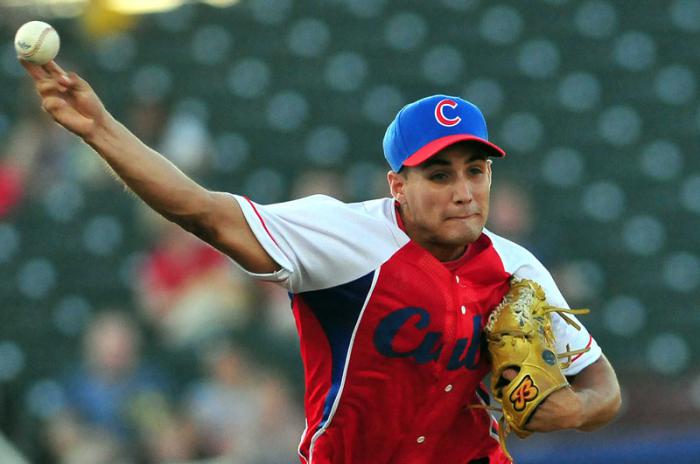 3do juego del tope entre los equipos nacionales de EEUU y Cuba Fredy Asiel lanza x cuba NORGE LUIS RUIZ