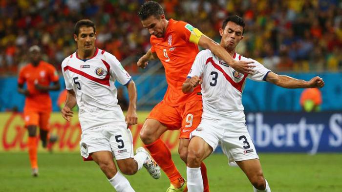 PARTIDO COSTA RICA VS HOLANDA