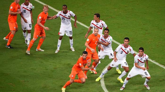PARTIDO COSTA RICA VS HOLANDA