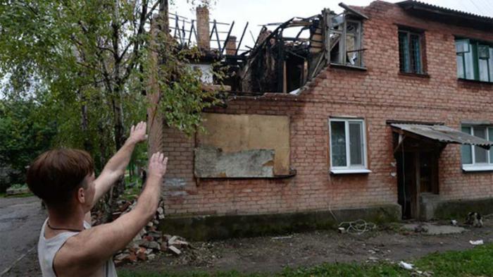 La ciudad de Slaviansk ha sido afectada por el uso indiscriminado de la artillería. 