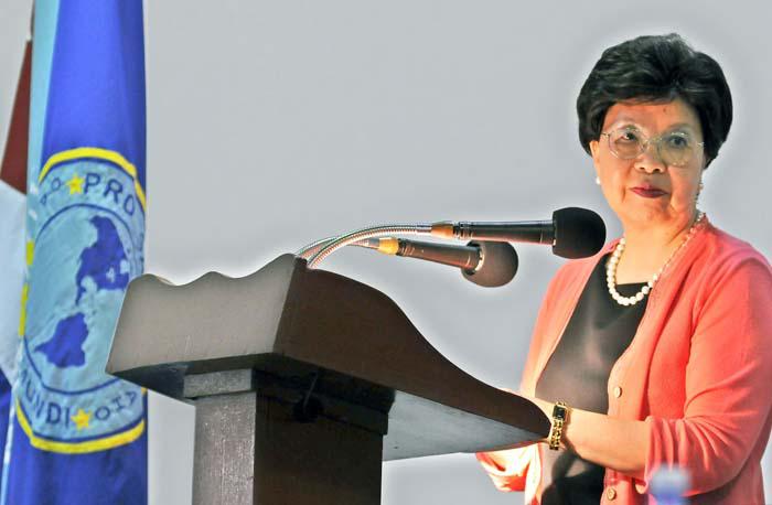 Dra Margaret Chang Director de la Organizaciòn Mundial de la salud en Conferencia Magistral en el Ministerio de Salud Pùblica de Cuba