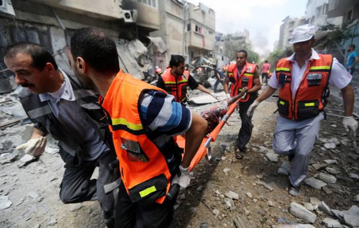 heridos palestinos