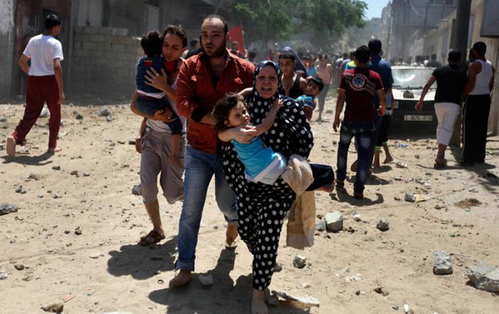  Los ataques israelíes han ocasionado el desplazamiento de miles de palestinos. foto: Getty Images
