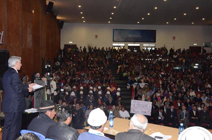 El Vicepresidente boliviano inauguró la cita. 