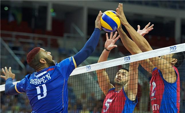  Francia abrió su calendario en el Mundial de Voleibol con una vistoria sobre Puerto Rico. Foto Gettimagen