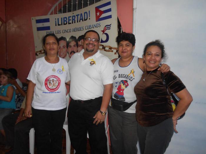 Solidaridad con Los Cinco en Nicaragua