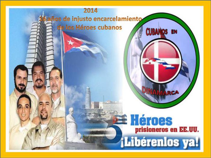 Solidaridad con Los Cinco en Dinamarca