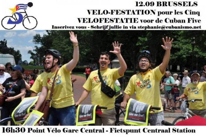 Solidaridad con Los Cinco en Bélgica