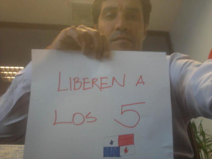 Solidaridad con Los Cinco en Panamá