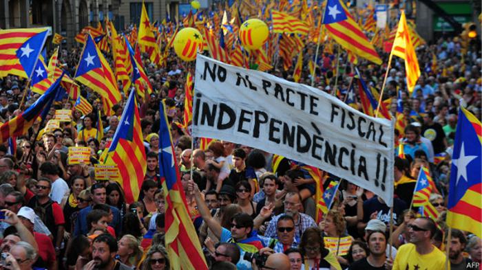 Marcha catalana por su autodeterminación