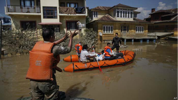 inundaciones en la India