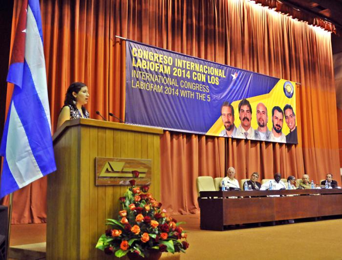 Congreso Internacional LABIOFAN 2014 en el Palacio de Convenciones de Cuba, Viceministra de Salud Estado Plurinacional de Bolivia Dra:Ariana Campero