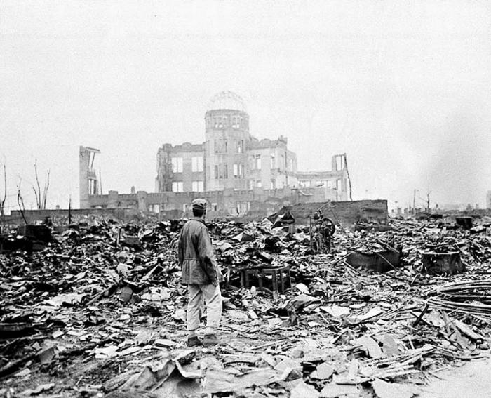 Bombardeo atómico en Japón.