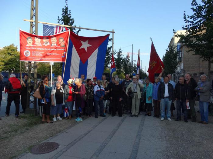 Solidaridad con los Cinco desde Copenhauge, Dinamarca.