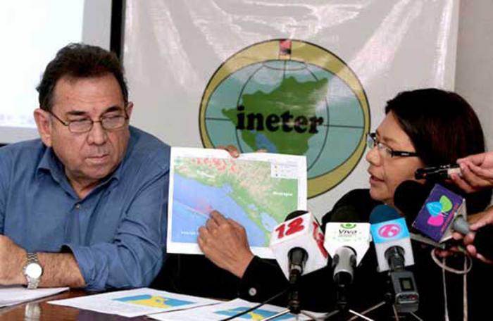 El Instituto Nicaragüense de Estudios Territoriales prevee nuevos temblores de tierra