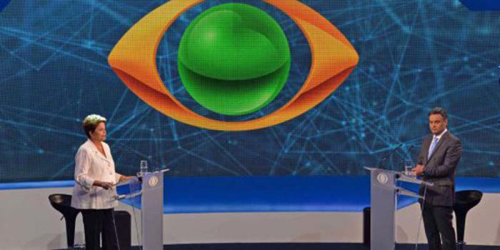 Rousseff y el candidato del derechista PSDB en el debate televisivo del martes. 
