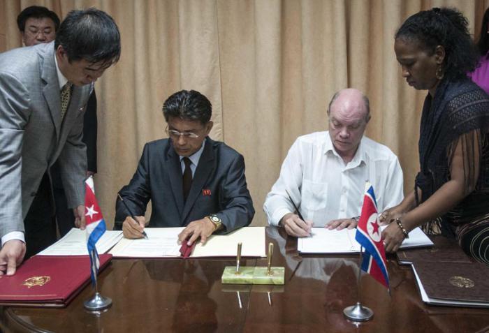 FIRMA DE CONVENIOS CUBA-COREA