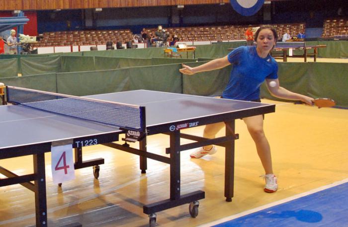 Campeonato del Caribe de tenis de mesa. En la imagen, del equipo Cuba, modalidad individual, Leisy Jiménez 