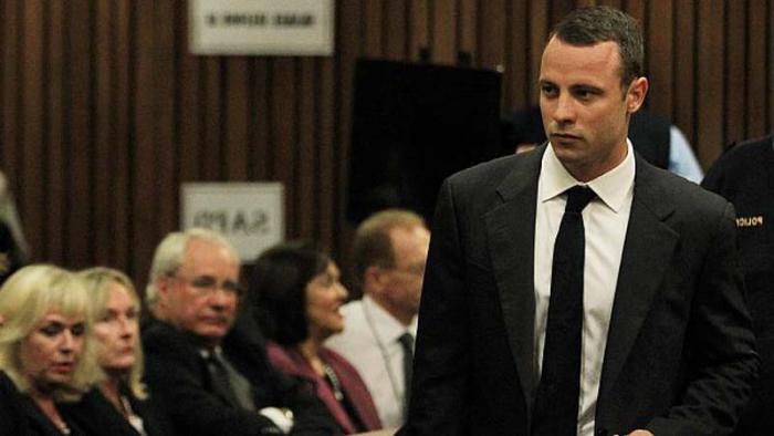 Oscar Pistorius en el juzgado