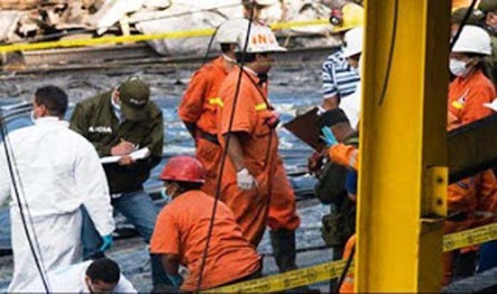 equipo de salvamento en minas de Colombia