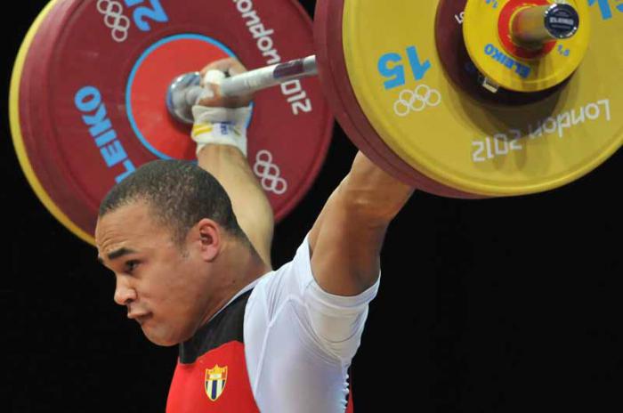 Yoelmis Hernandez 85 kg en los juegos olimpicos de Londres. Pesas Olimpicas Yoelmis Hernández