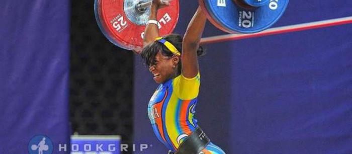 Con solo 19 años la colombiana Jenny Fernanda Álvarez se insertó en la elite de los 58 kg