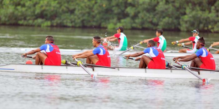 Remo cuba oro en 4tro par ligero Turro, Perez, Ramos y Fernandez