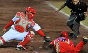 Juego de béisbol entre Cuba y México