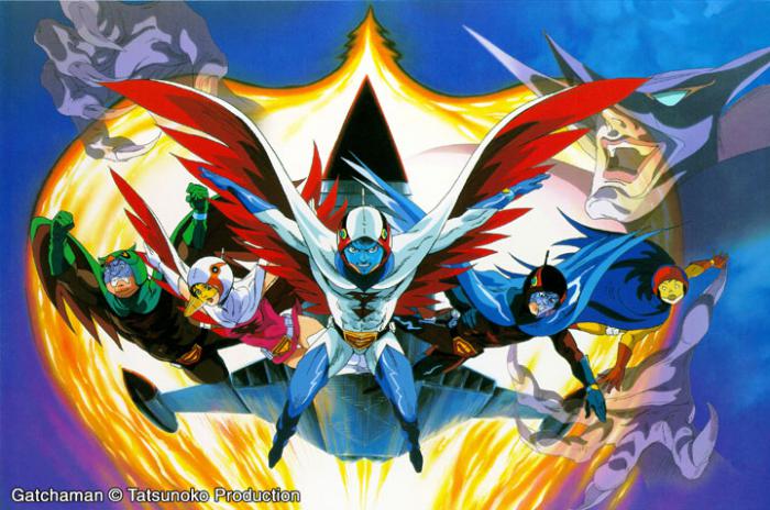 Equipo científico ninja Gat­chaman (1978), de Toriumi Hisa­yuki.

