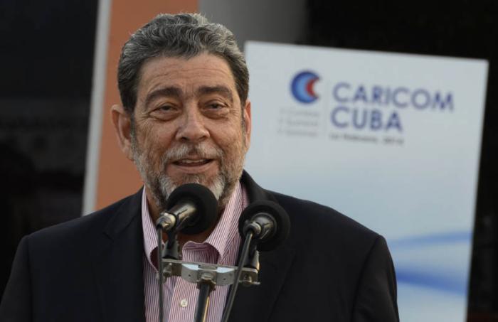 Ralph Gonsalves, primer ministro de San Vicente y las Granadinas. V Cumbre Caricom-Cuba