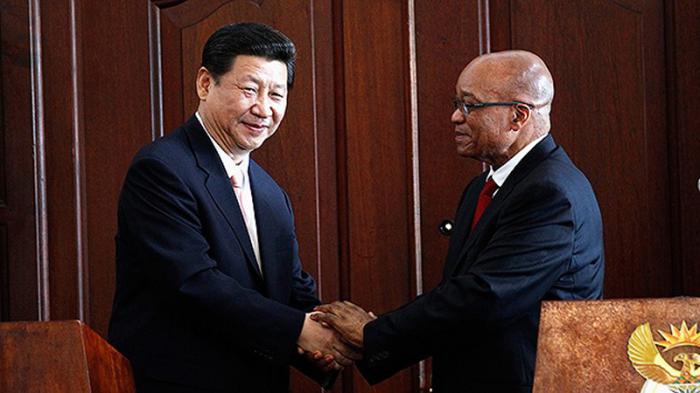 Xi Jinping y Jacob Zuma