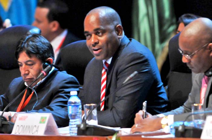 X Aniversario del ALBA-TCP Dominica 1mer Ministro Roosevelt Skerrir